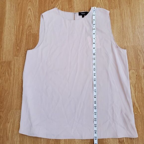 Theory Sleeveless Silk Stretch Top - Picture 9 of 11
